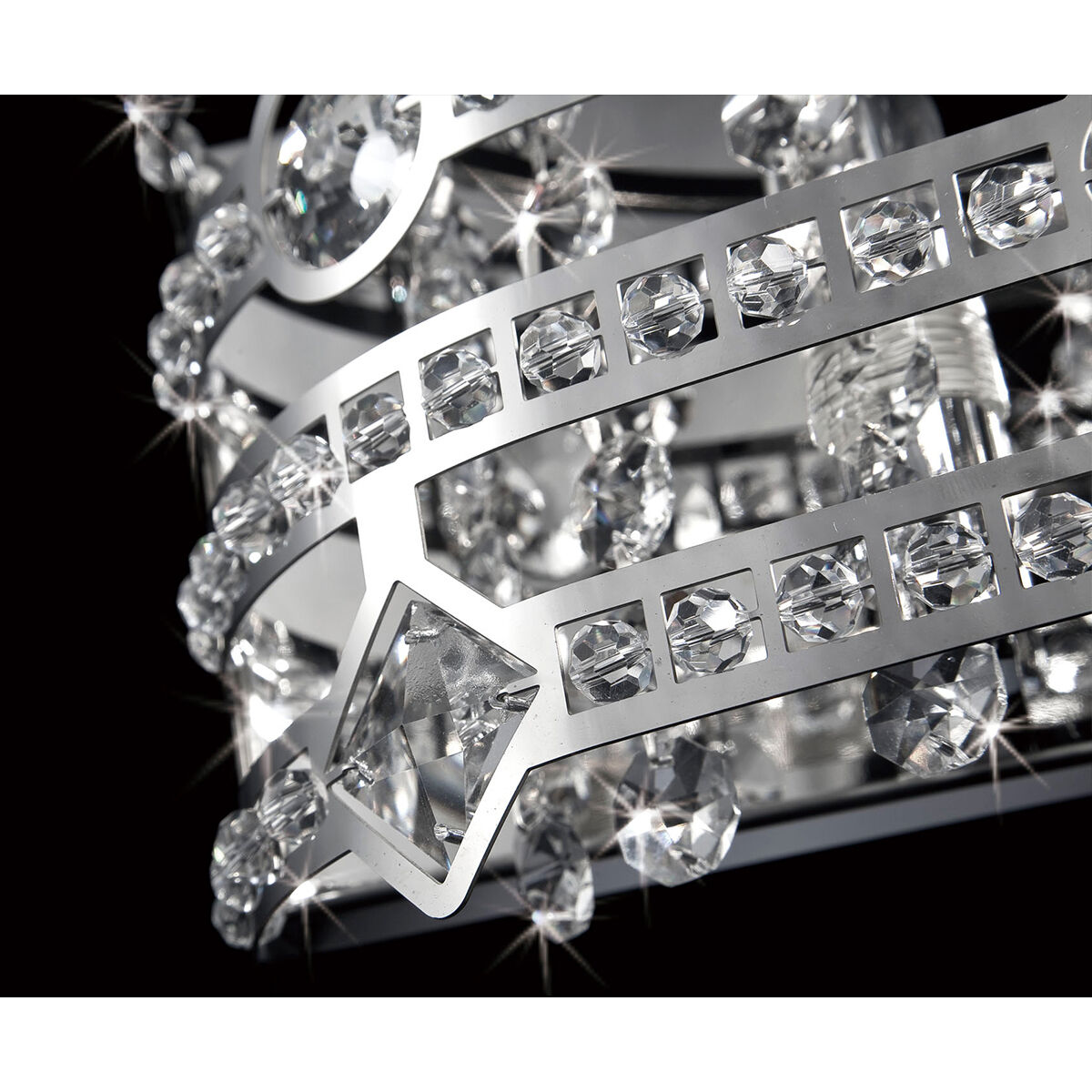 Mica 5 Light 28 inch Chrome Vanity Light Wall Light