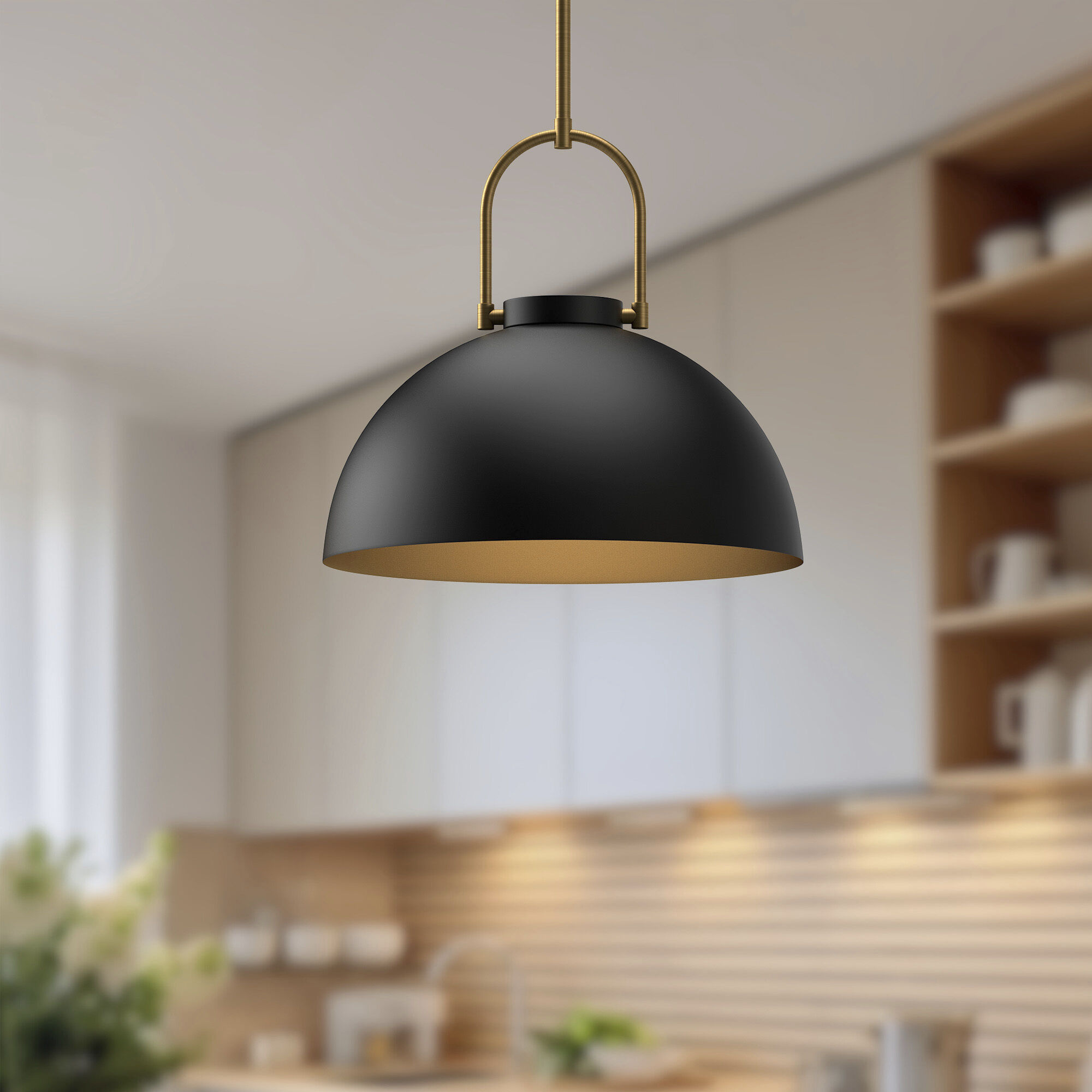 Alora Mood Harper Pendant Ceiling Light in Matte Black