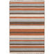 Calvin 36 X 24 inch Taupe, Dark Brown, Camel, Denim Rug