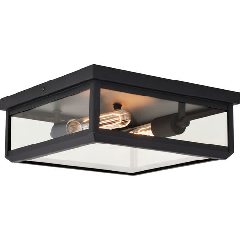 Kinzie LED 12 inch Textured Black Outdoor Ceiling