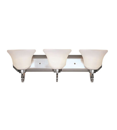Infinity 3 Light 25 inch Brushed Nickel Vanity Bar Wall Light