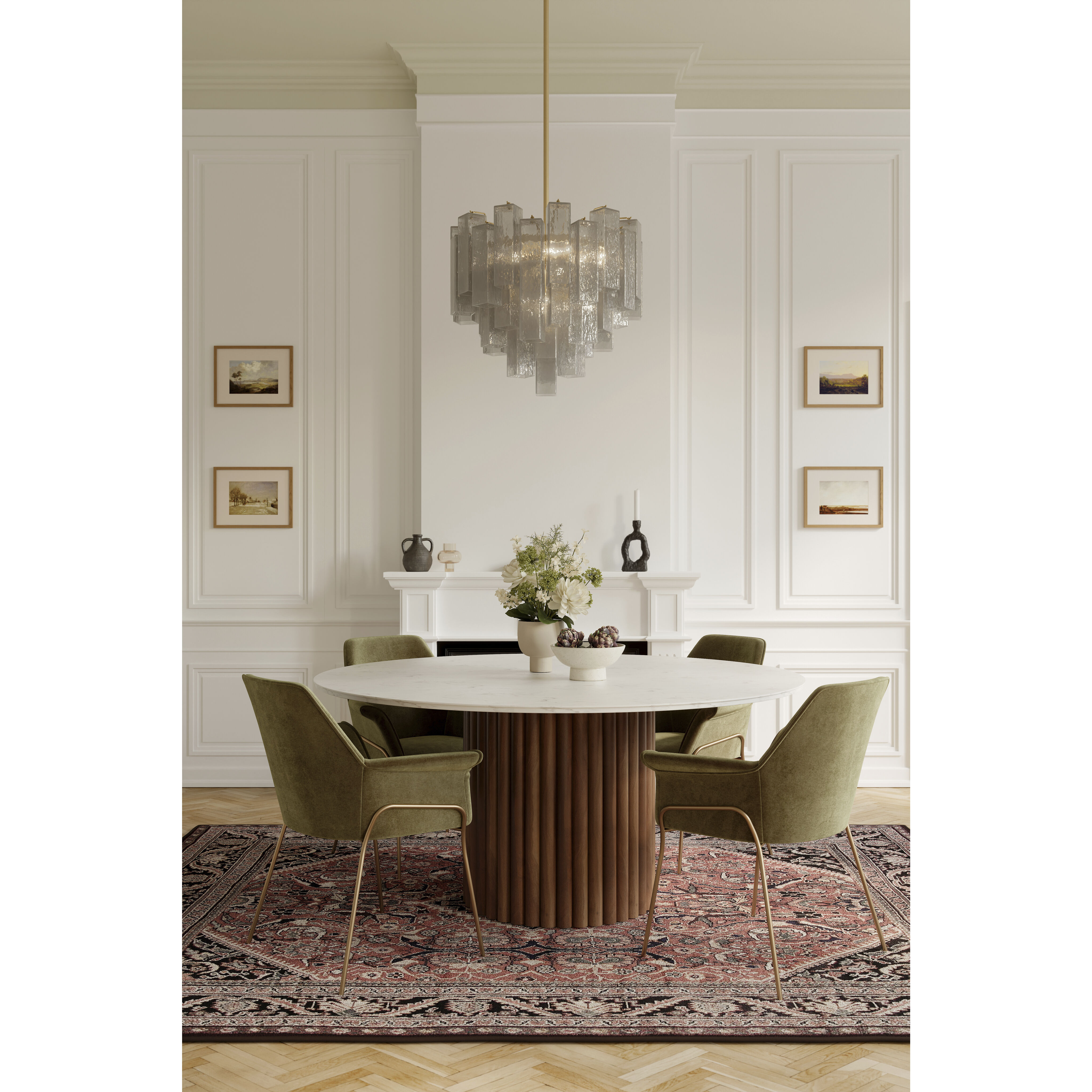 Torvento 9 Light 25.25 inch Legacy Brass Pendant Ceiling Light