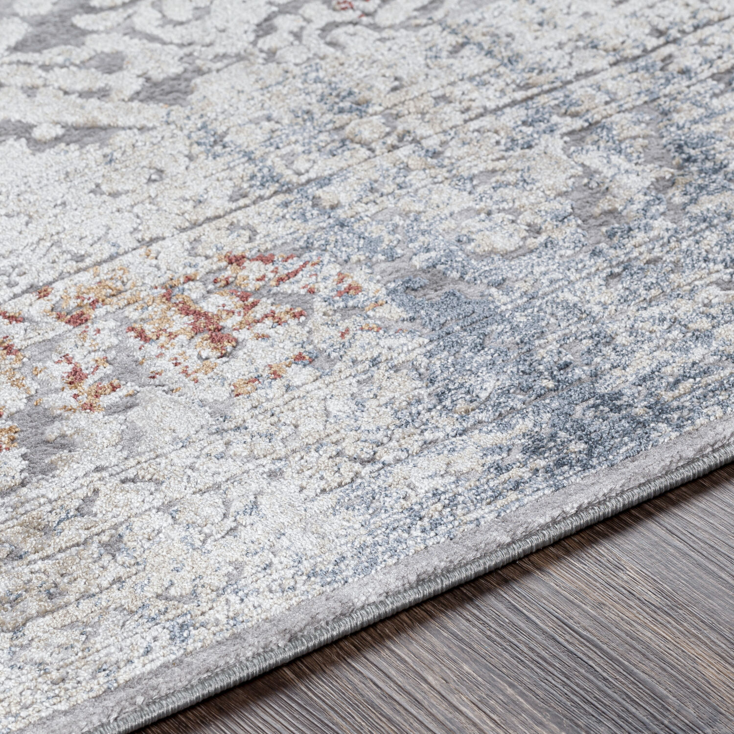 Norland 114 X 79 inch Medium Gray Rug in 7 x 9, Rectangle