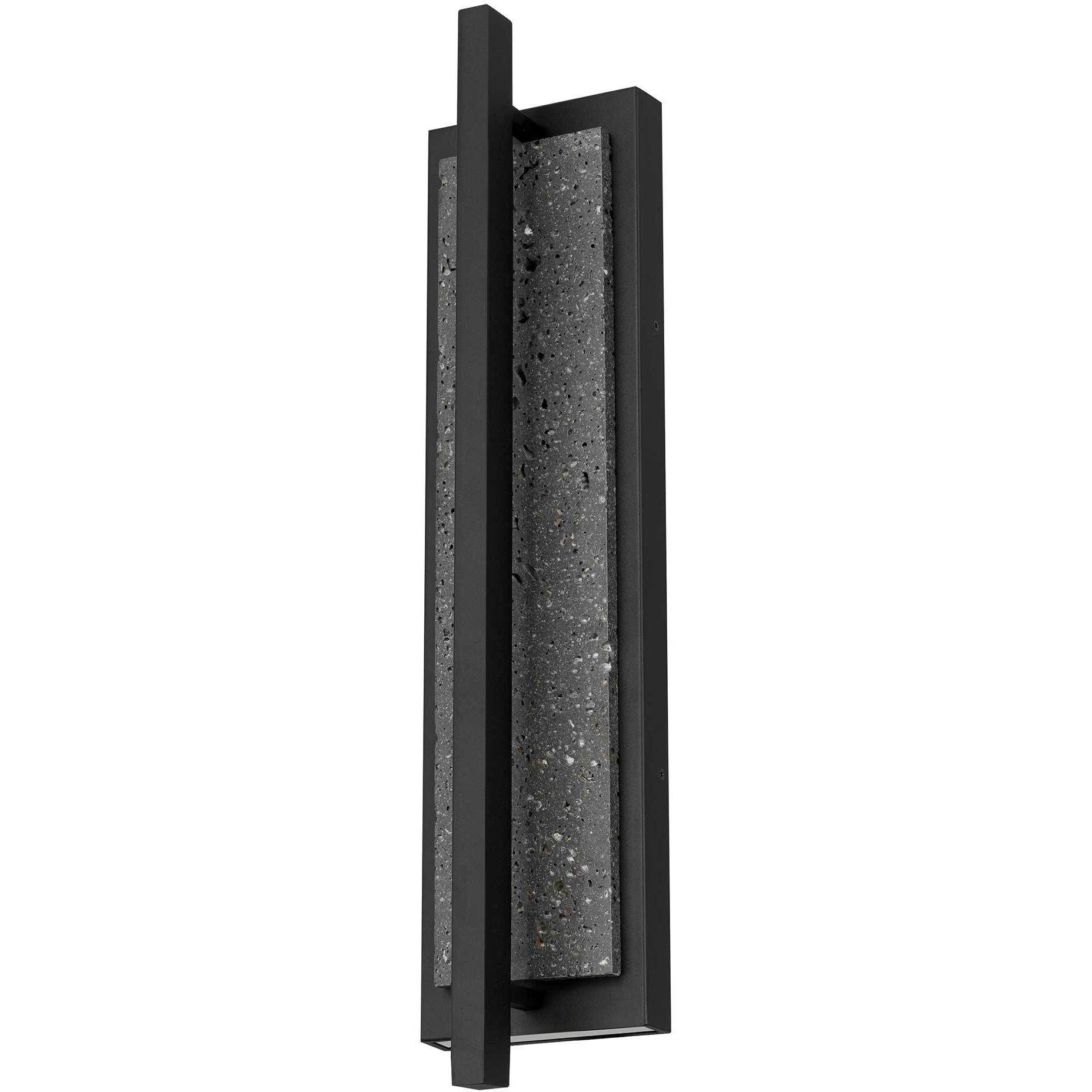 Dakota LED 24 inch Sand Black Outdoor Wall Sconce