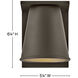 Coastal Elements Hans 1 Light 6.25 inch Architectural Bronze Outdoor Wall Mount