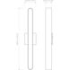 Atticus LED 23.62 inch Polished Chrome Bathroom Wall Light