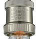 Franklin Restoration Bare Bulb 1 Light 5 inch Brushed Satin Nickel Semi-Flush Mount Ceiling Light, Franklin Restoration