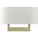 Allison 2 Light 15 inch Antique Brass ADA Wall Sconce Wall Light, Large