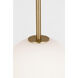 Richard June Sorelle 1 Light 7 inch Estate Brass Pendant Ceiling Light in LED