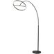 Falcon 81.5 inch 28.00 watt Black Arc Floor Lamp Portable Light, with Smart Switch
