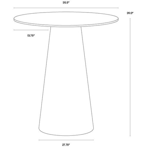 Damon Gold Bar Table