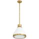 Doyle 1 Light 12.75 inch Natural Brass Pendant Ceiling Light