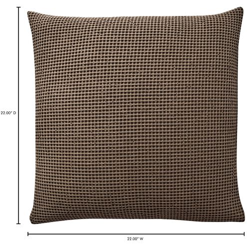 Ria 22 X 22 inch Carob Brown Pillow