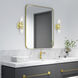 Clarion 2 Light 5 inch Satin Brass Vanity Sconce Wall Light