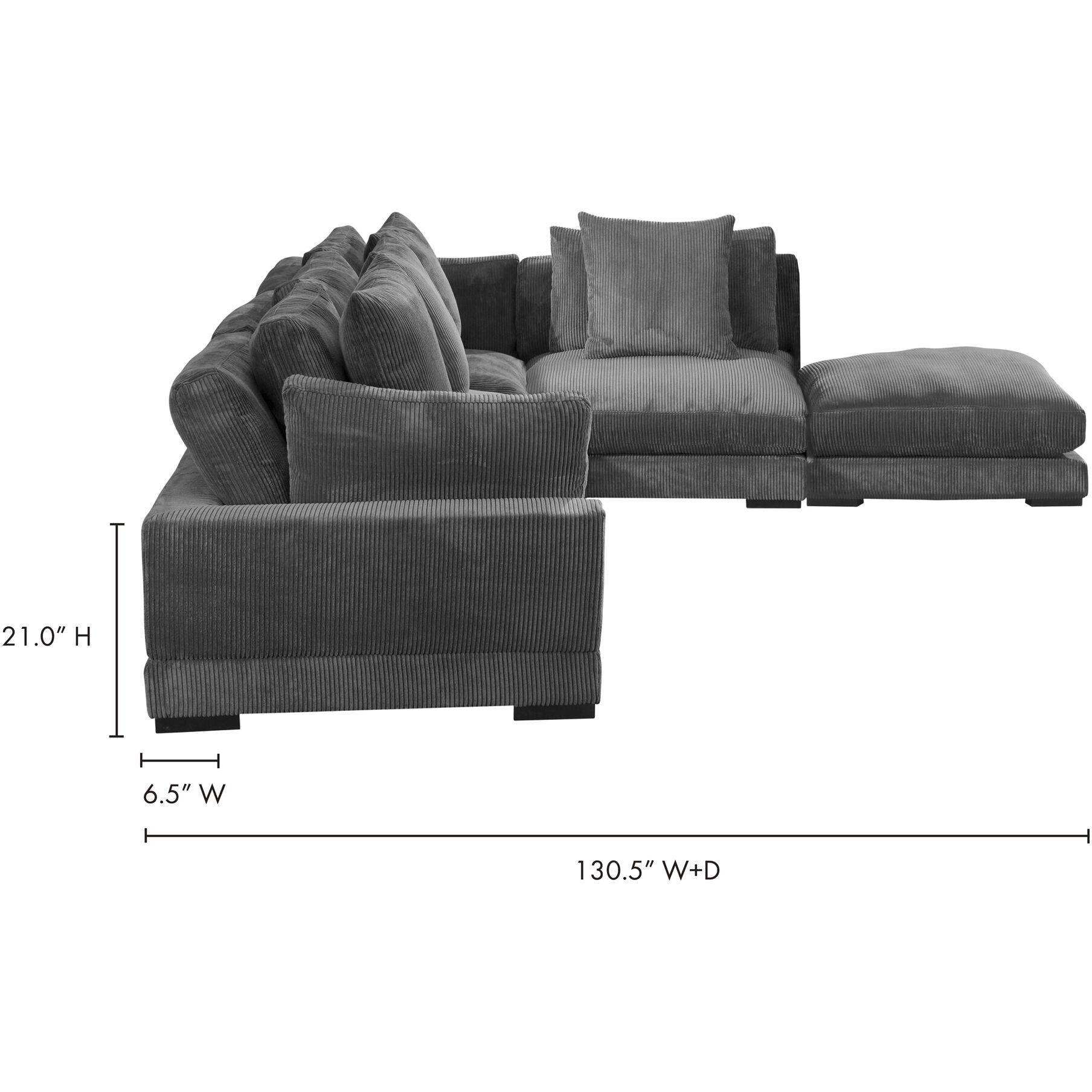 Dream grey modular sectional top
