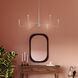 Pilar 6 Light 50 inch Brushed Nickel Chandelier Ceiling Light