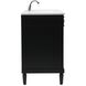 Bennett 60 X 21 X 35 inch Black Vanity Sink Set