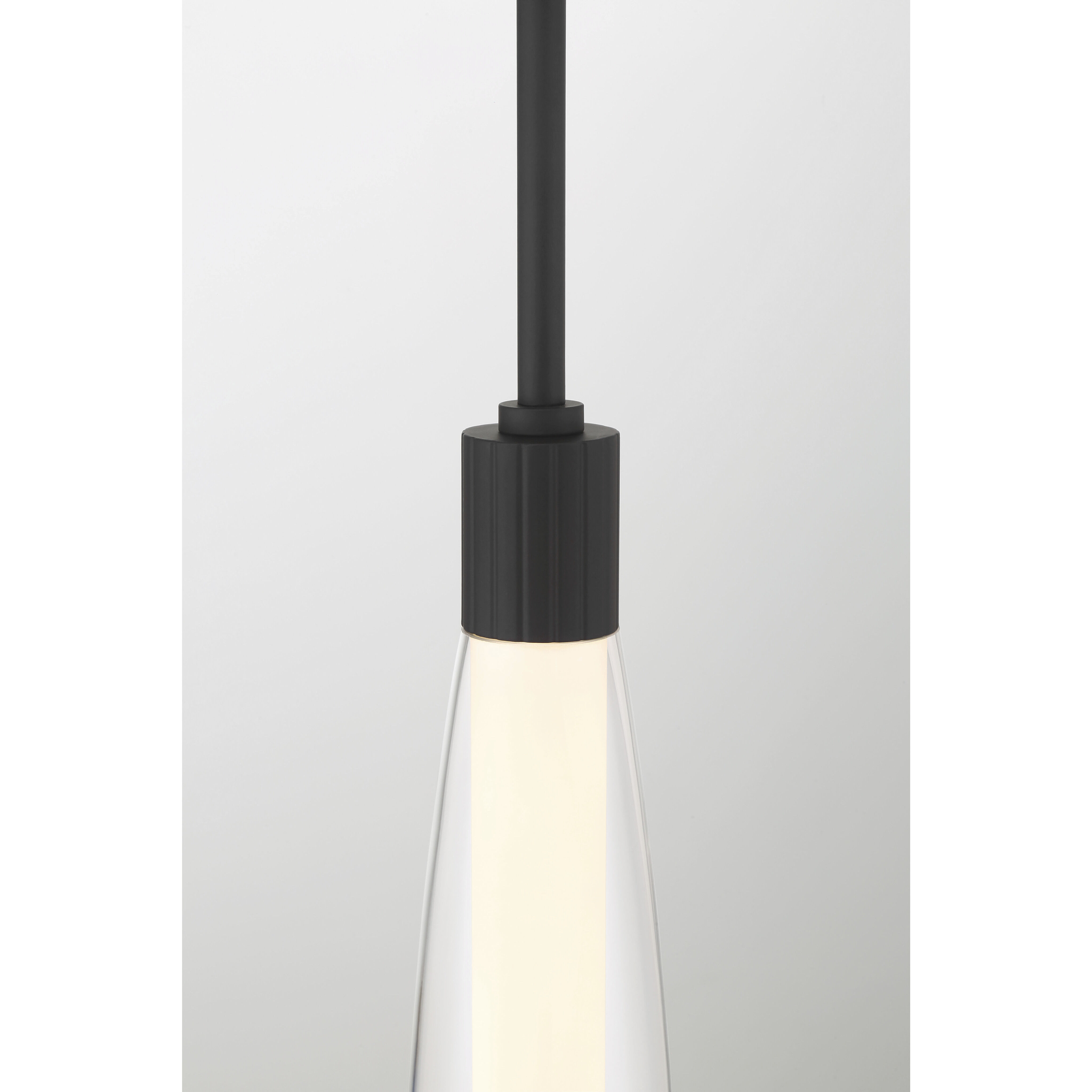 Verto LED 3 inch Dark Matte Black Pendant Ceiling Light