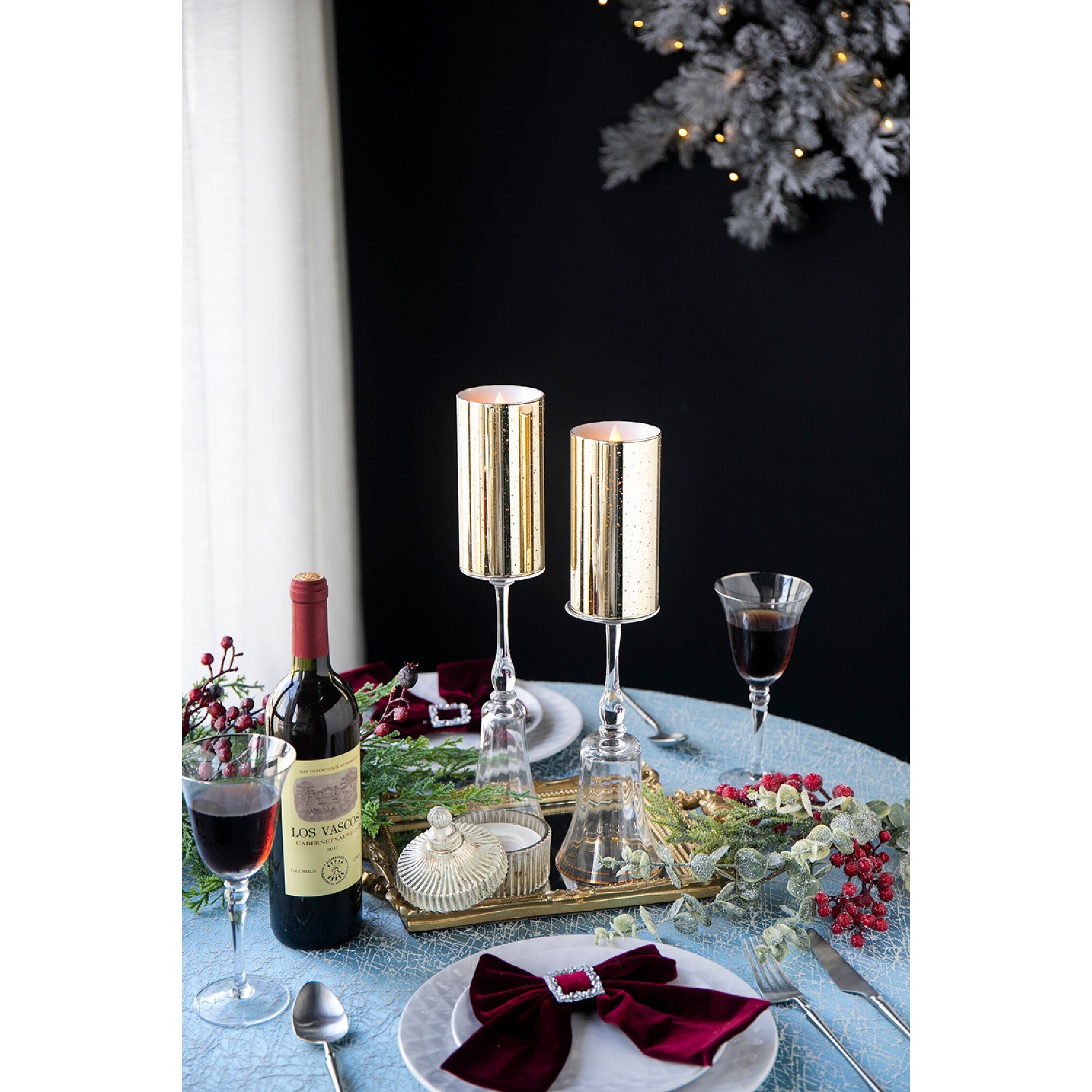 Speckled 6 X 3 inch LED Candle