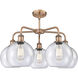 Athens 5 Light 26 inch Antique Copper Chandelier Ceiling Light in Seedy