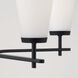 Drake 5 Light 28 inch Matte Black Chandelier Ceiling Light