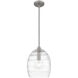 Lucy 1 Light 10 inch Brushed Nickel Mini Pendant Ceiling Light