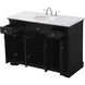 Clarence 48 X 22 X 35 inch Black Vanity Sink Set