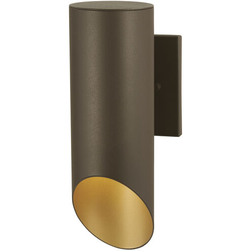 Pineview Slope 1 Light 13 inch Sand Bronze/Gold Outdoor Wall Mount, Great Outdoors