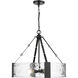 Rezi 4 Light 24.25 inch Matte Black Pendant Ceiling Light