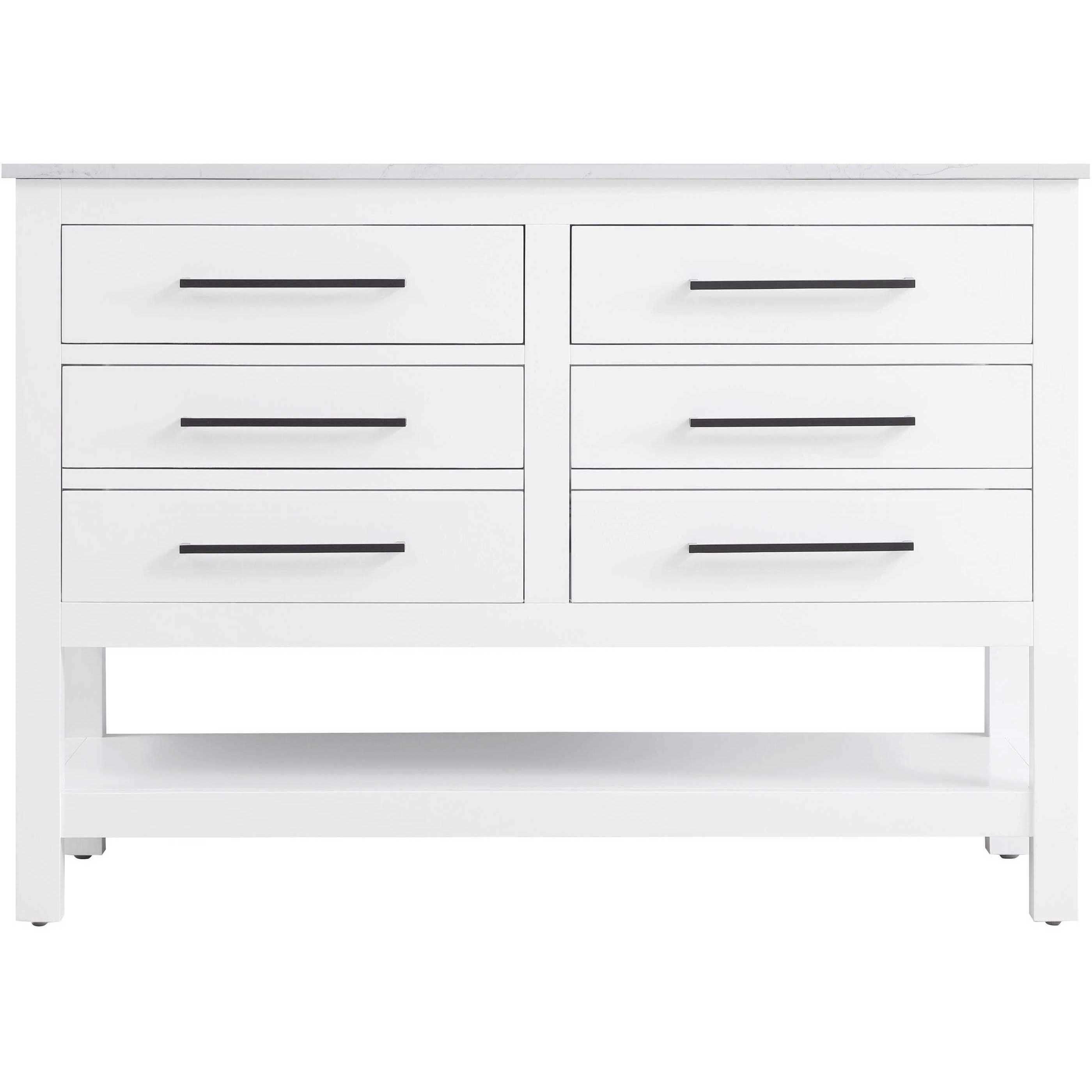 Karson 48 X 34 inch White Bathroom Vanity Cabinet