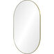 Beckah 40 X 26 inch Satin Brass and Clear Mirror