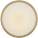 Kieran LED 14.25 inch Lacquered Brass Semi-flush Mount Ceiling Light