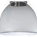 Pantry 1 Light 9 inch Polished Nickel Flush Mount Ceiling Light