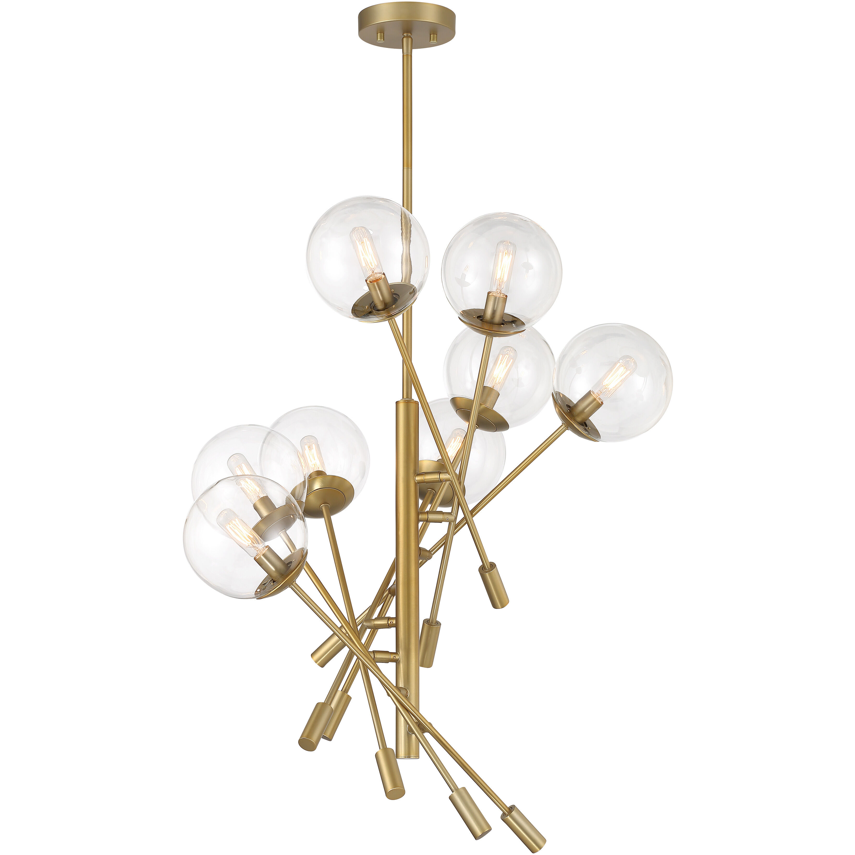 Auresa 8 Light 34.5 inch Soft Brass Pendant Ceiling Light