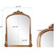 Germaine 54 X 42.13 inch Antique Gold Mantel Mirror