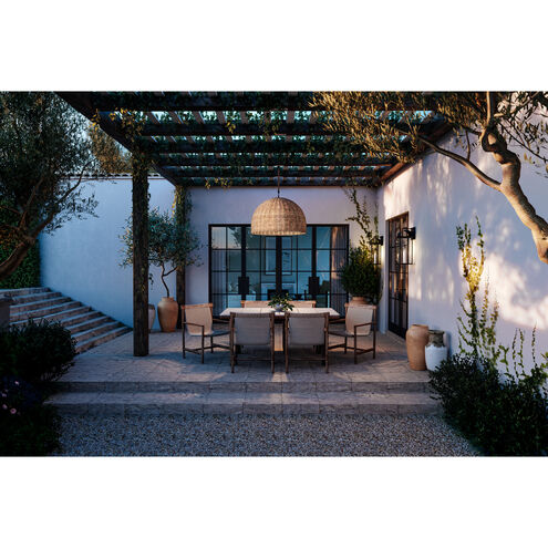 Bohen 2 Light 24.25 inch French Iron/Patina Brass Exterior Wall Sconce