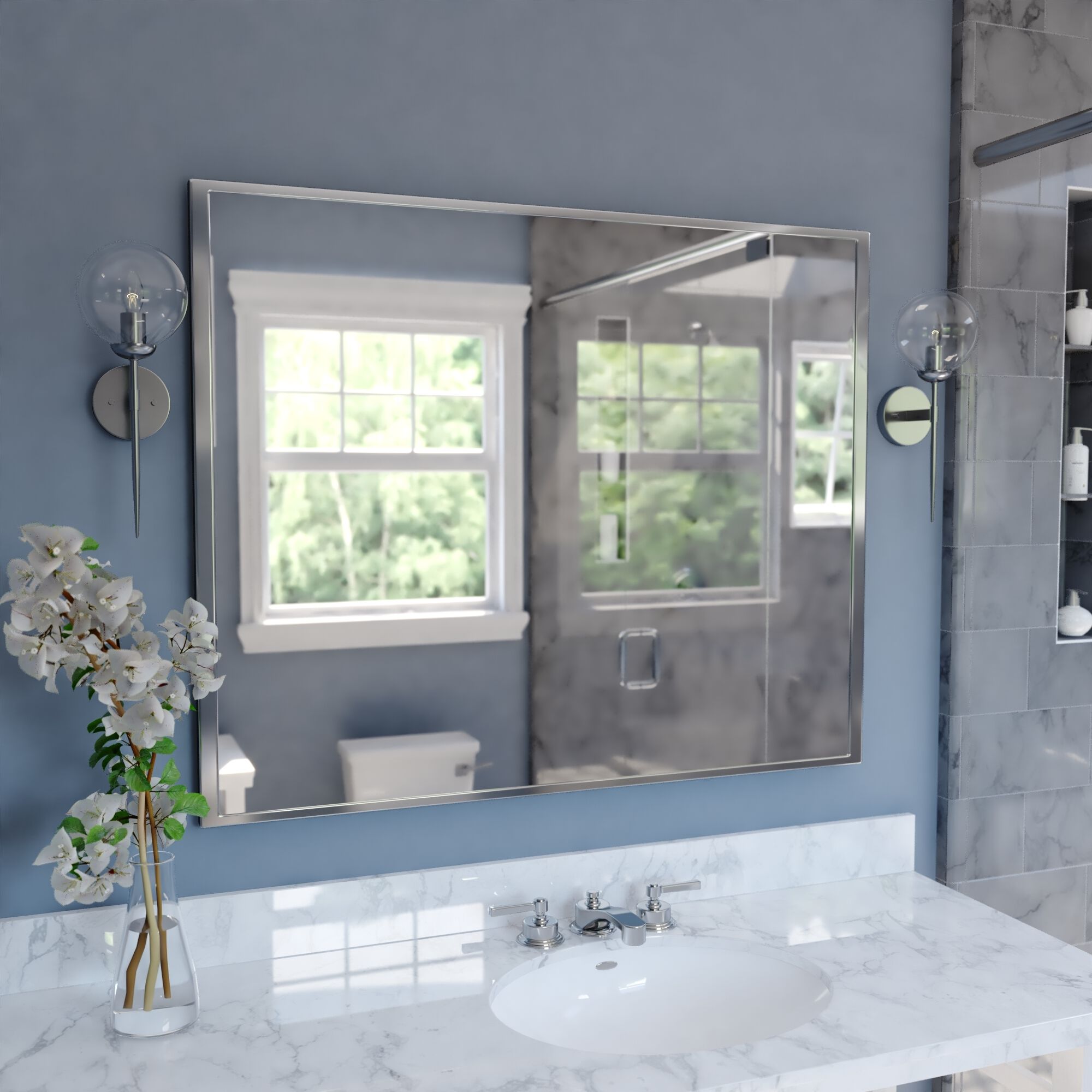 Olson LED 6 inch Satin Nickel Wall Light