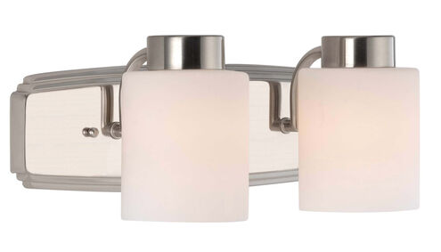 Westport 2 Light 16 inch Satin Nickel Bath Bar Wall Light