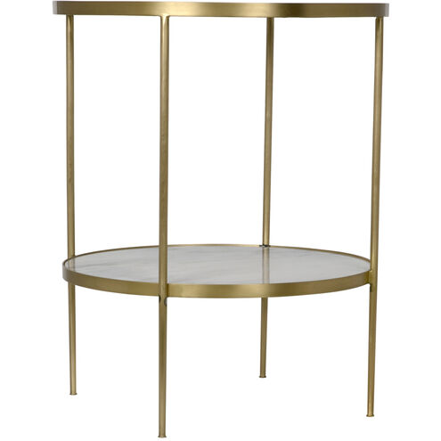 Rivoli 30 X 25 inch Antique Brass Side Table