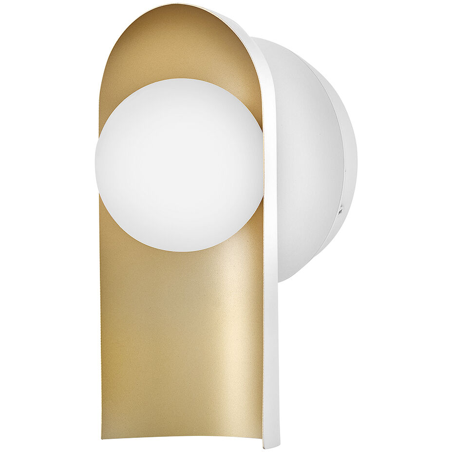 Zuri Sconce Wall Light in Satin Off-White