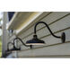 Foundry Classic Outdoor Barn Light in Textured Black, Gooseneck