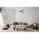 Atlas Eliza 56 inch Gloss White with Old Oaktone Blades Ceiling Fan, Paddle Fan