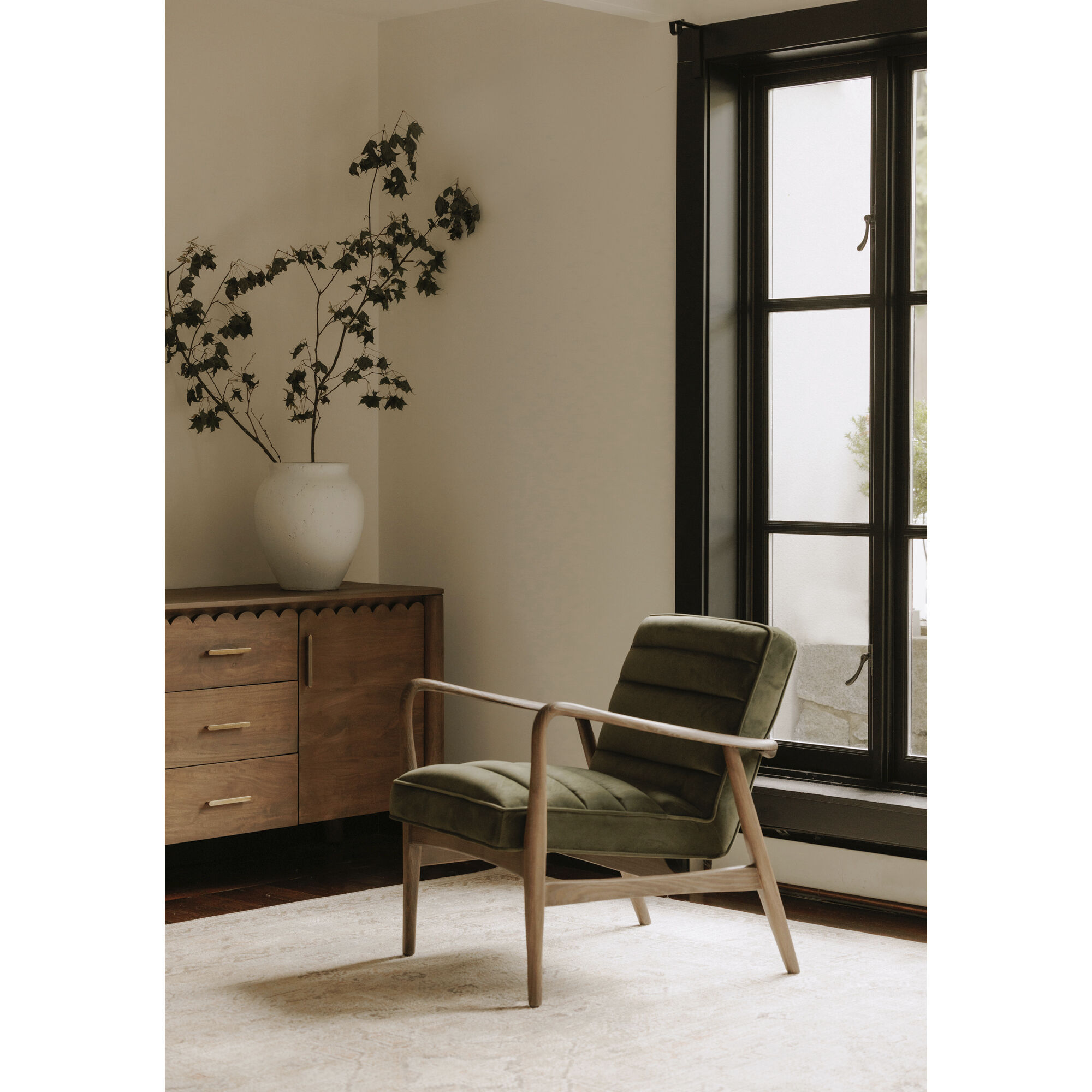 Anderson Green Occasional Chair, Arm Chair