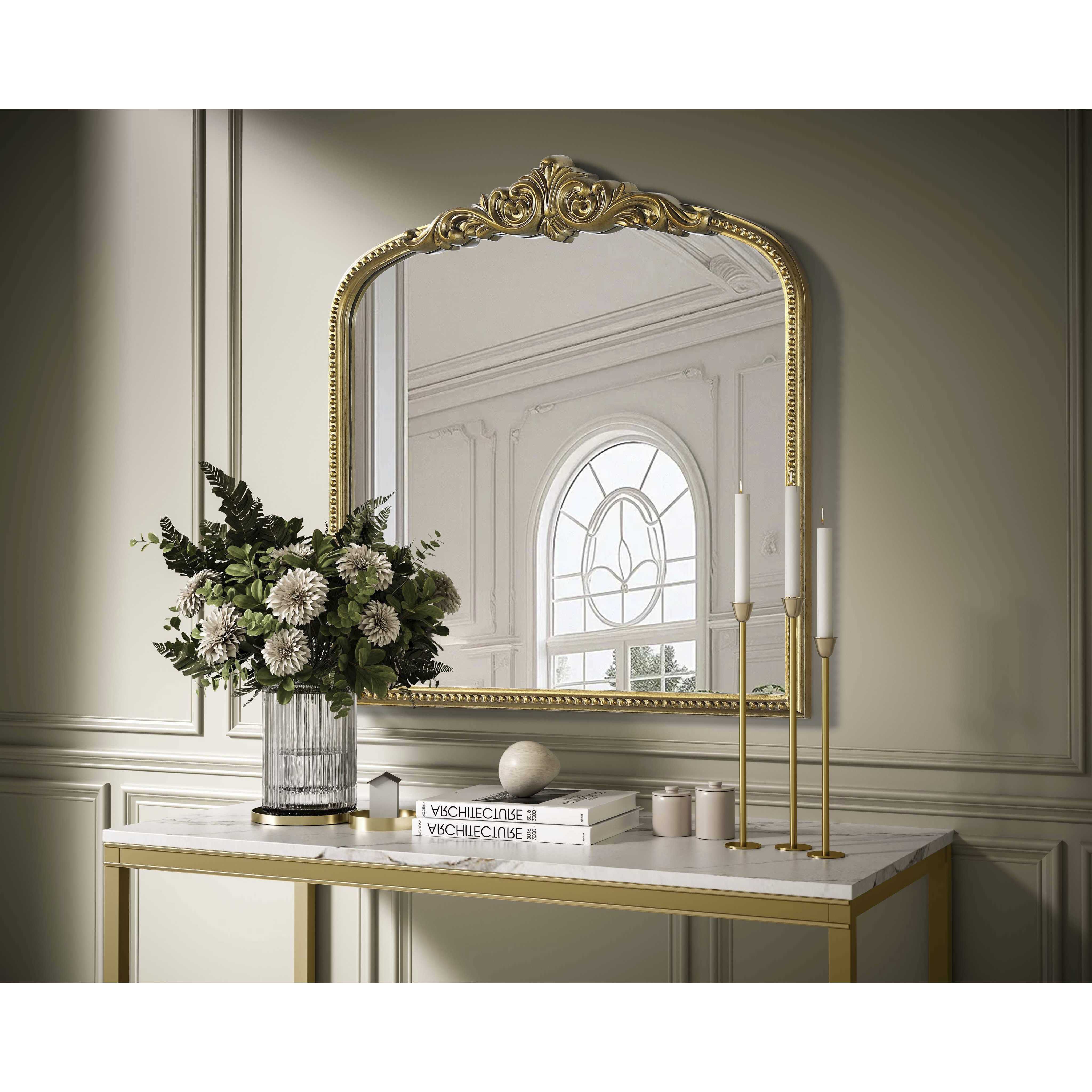 Naomi 36 X 36 inch Antique Brass Mirror