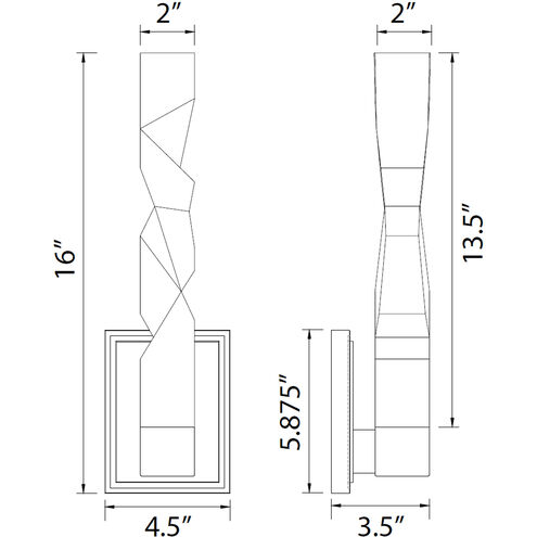 Mamadim 1 Light 4.5 inch Aged Brass Wall Sconce Wall Light