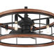Bridgette Fandelier 22 inch Matte Black Ceiling Fan