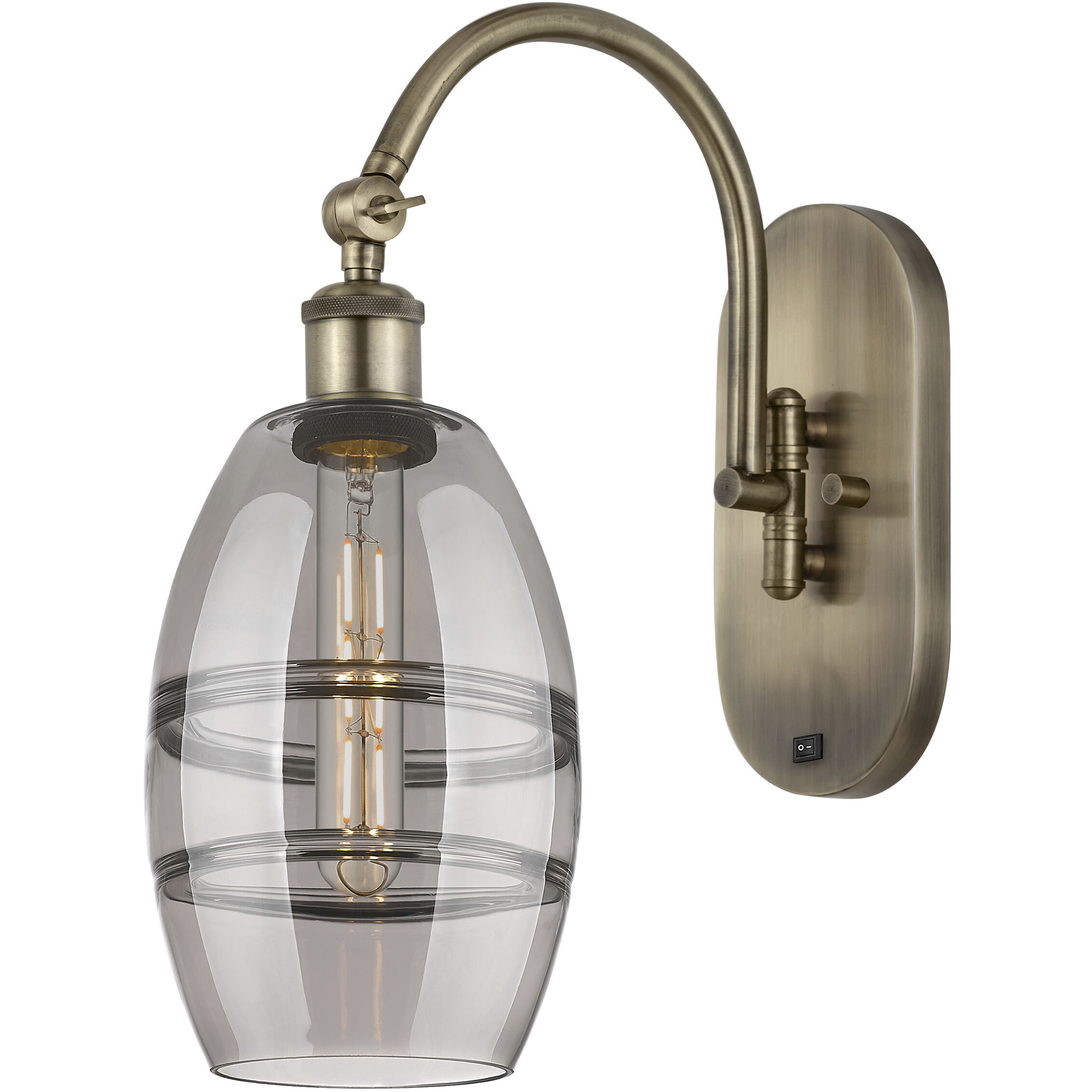 Ballston Vaz 1 Light 5.88 inch Antique Brass Sconce Wall Light
