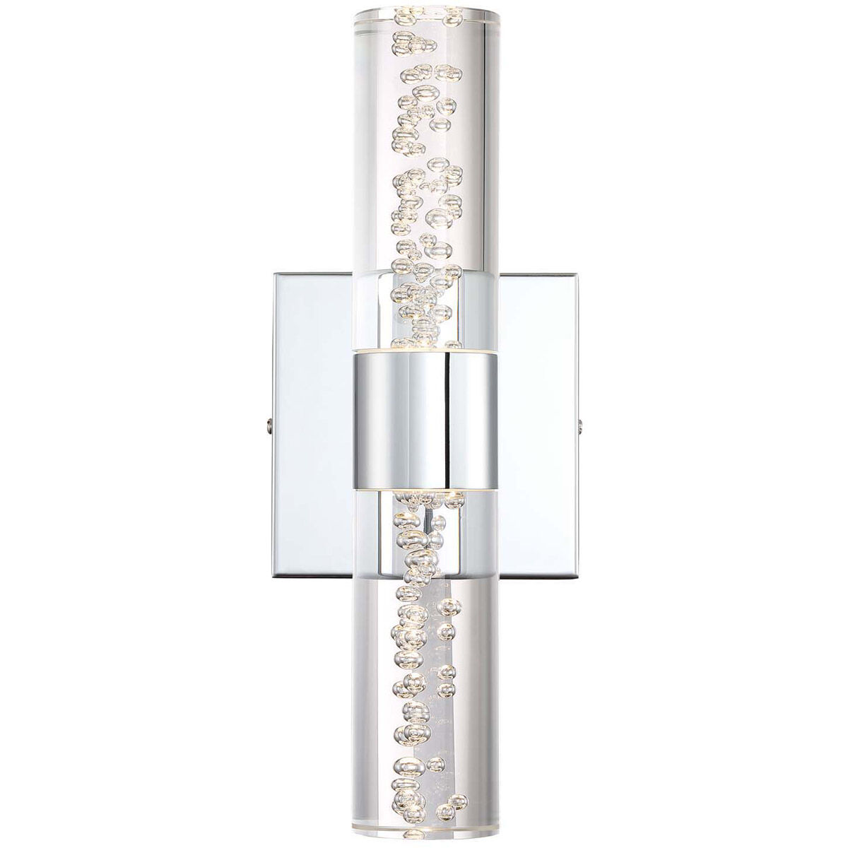 H2O 2 Light 5 inch Chrome Bath Vanity Wall Light 