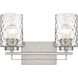 Livvy 2 Light 15 inch Satin Nickel Vanity Light Wall Light