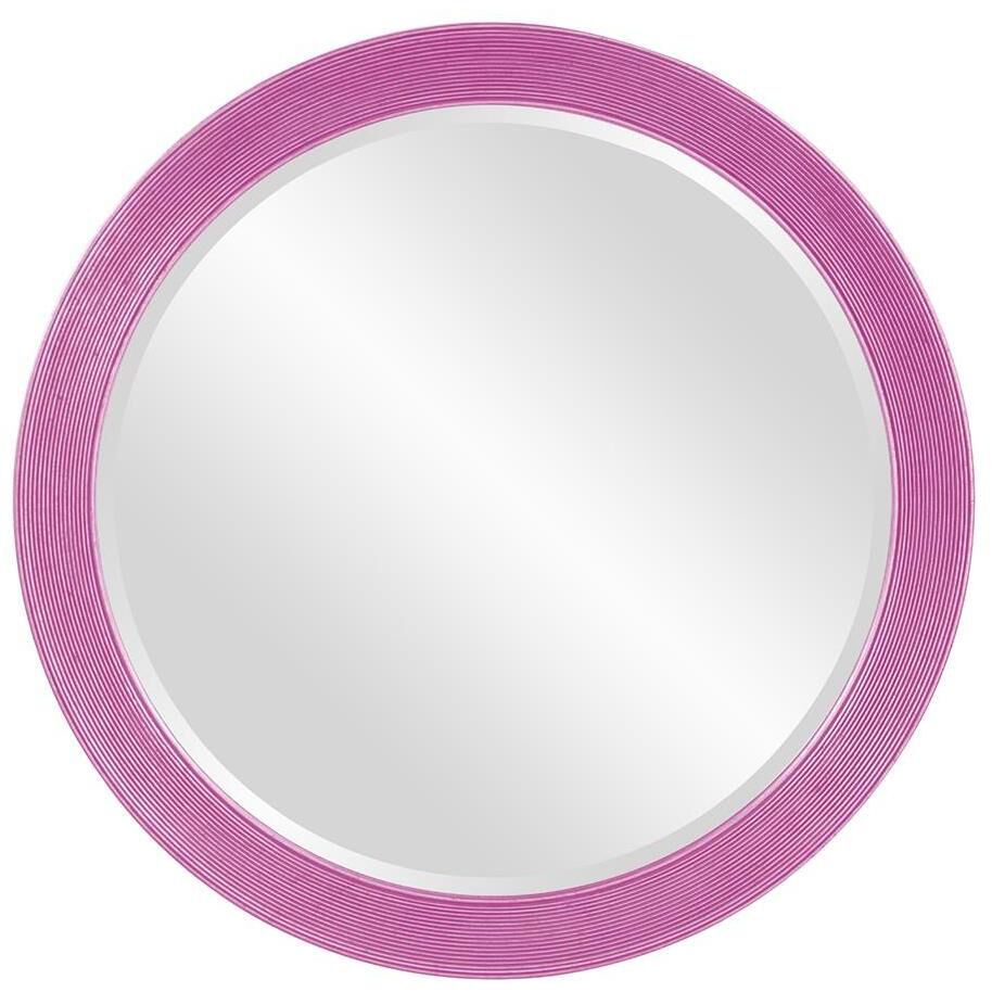 Virginia Glossy Hot Pink Wall Mirror